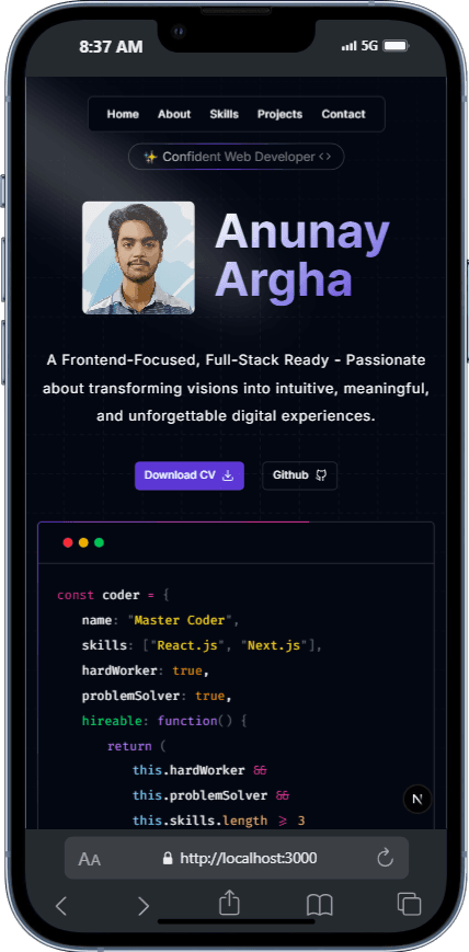 Responsive Mobile Screen