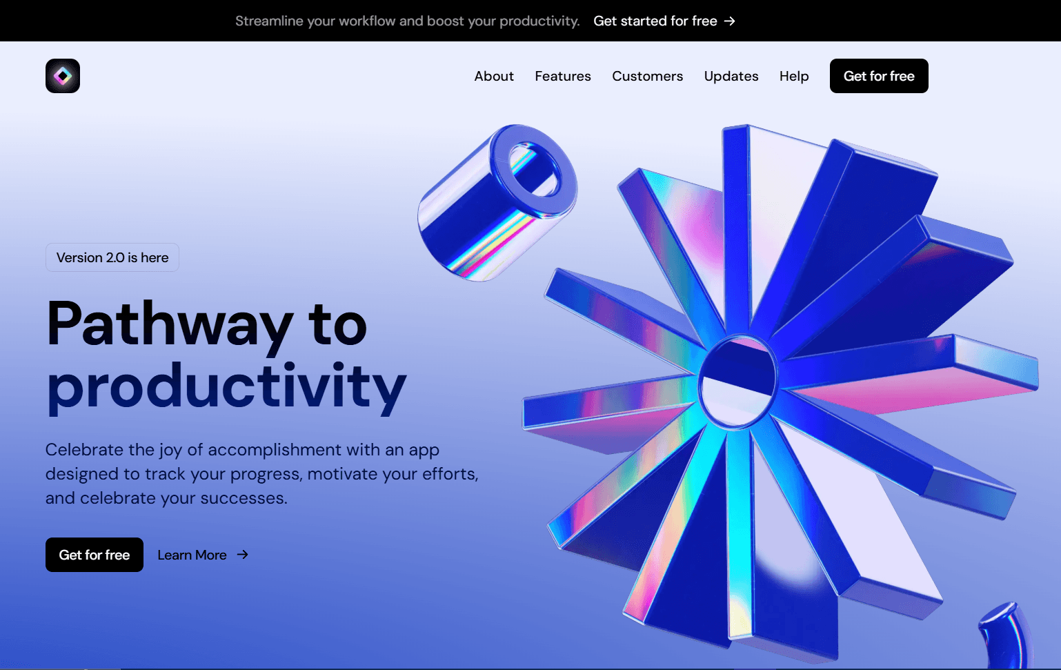 Saas Landing Page feature project image